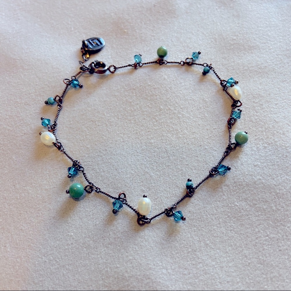 Bracelet - beads & pearl - adjustable size